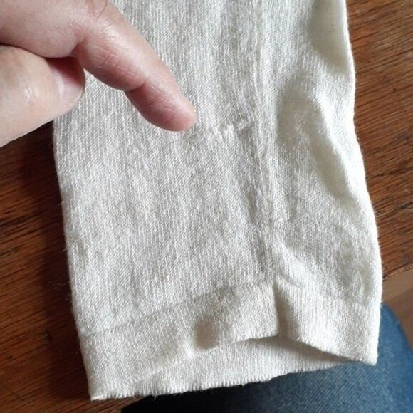 Toad & Co cardigan sweater off-white s wool tencel cotton blend classoc career - Picture 5 of 5